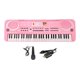 thumbnail image 4 of Piano Electrónico de 61 teclas para niños, instrumento musical, juguete de sonido portátil, juguete de iluminación musical, juguete de educación Rosa, 4 of 9