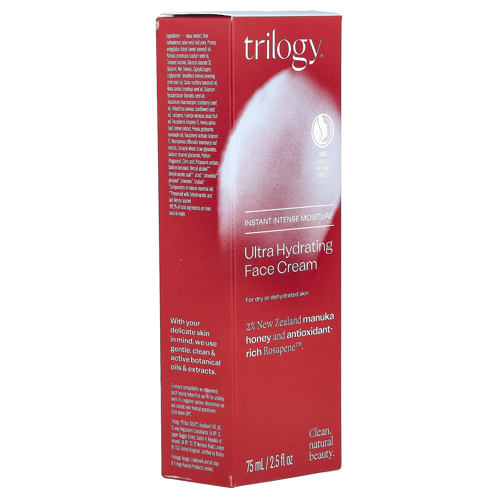 Trilogy Ultra Hydrating Face Cream -for Dry Skin
