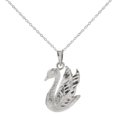 thumbnail image 1 of Sterling Silver Swan Lake Pendant Necklace, 18", 1 of 1