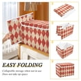 thumbnail image 4 of Foldable Fabric Storage Bin With Handle Collapsible Basket Box Storage With Lid Organizer Vintage Paper Background, 4 of 7