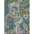 thumbnail image 4 of Handblock Multi Pasiely Print Handmade Cotton Kantha Quilting Throw Blanket Hippie Queen/King Size Bohemian Block Kantha Quilt With 2 Pillow Cover, 4 of 4