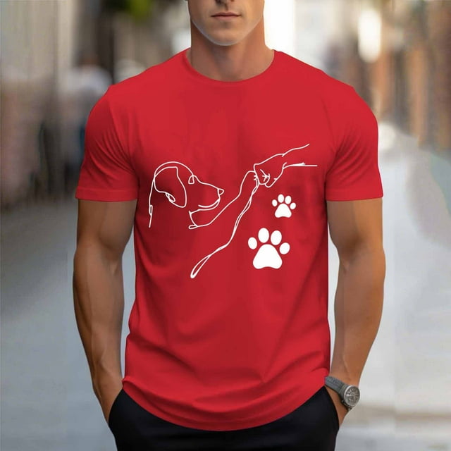 Tops para hombre, blusas y camisas de cuello redondo y manga corta para hombre, blusas casuales de cuello redondo con estampado de moda para hombre, blusas de cuello redondo y manga corta, camisas par