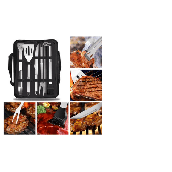 Kit de parrilla Acero 9 piezas Malubero MLA50G01