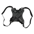 thumbnail image 4 of Arnés de doble cuchillo, correa de Cosplay para niños, disfraz de correa trasera de samurái de doble vaina para disfraz de cuero de PU con cuchillo, negro, 4 of 8