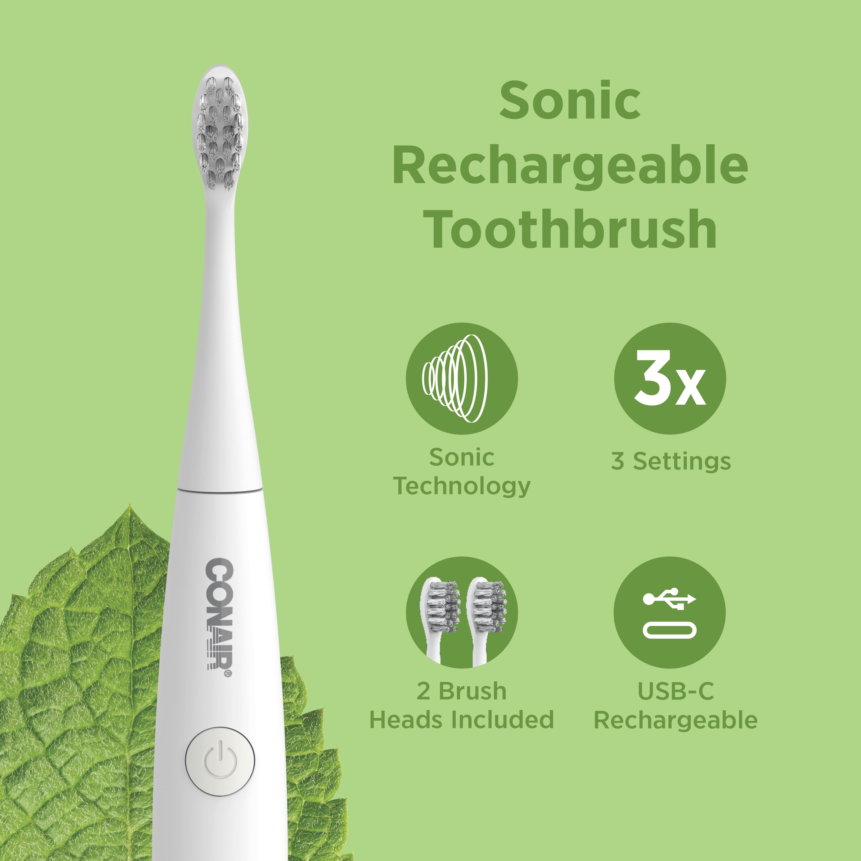 ConairClean Sonic Rechargeable Toothbrush