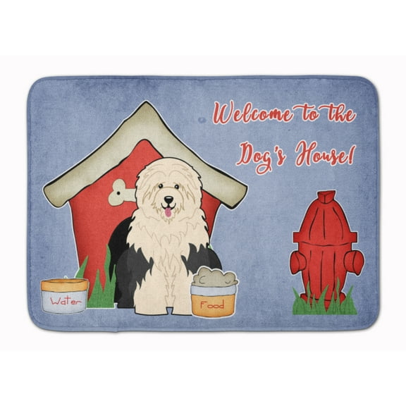 Dog House Collection Old English Sheepdog Machine Washable Memory Foam Mat