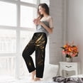 thumbnail image 5 of Sikiie Black And Gold Fire Dragon Women’s Ultra-Soft Comfy Lounge Pants Sleepwear Comfy Lounge Pants Drawstring Sleep Bottoms with PocketsX-Large, 5 of 6