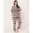 thumbnail image 2 of Moomaya Sleepwear, Cotton Night Suit Set, Printed 2 Pcs Loungewear For Women'S, 2 of 8