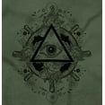 thumbnail image 2 of Triangle Eye Wheel Symbolic Spirit Unisex Plus Fleece Graphic Hoodie Brisco Brands 4X, 2 of 5
