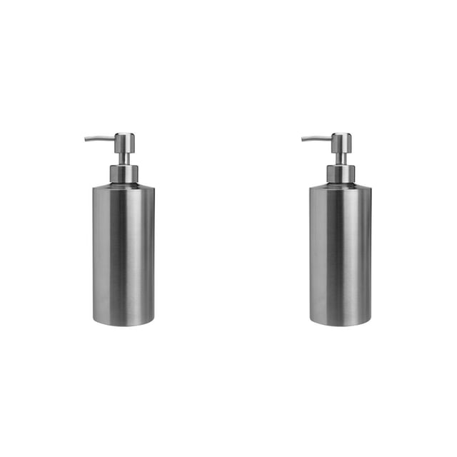 Billuyoard Dispensador de a mano de acero inoxidable, reemplazo portátil antioxidante, lavable, para el hogar, baño, inodoro, contenedor de Type2 NO2 Billuyoard CBP093711