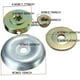 thumbnail image 1 of Kit de fijación de tuercas de hoja de metal para desbrozadora, 4 adaptadores de cabezal de desbrozadora, adaptador de cuchilla de repuesto para cortacésped, 1 of 2