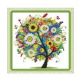 thumbnail image 1 of DIY Handmade Needlework Embroidery Cross Stitch Set Colorful Tree Pattern Cross-Stitching Home Decoration (Summer), 1 of 7