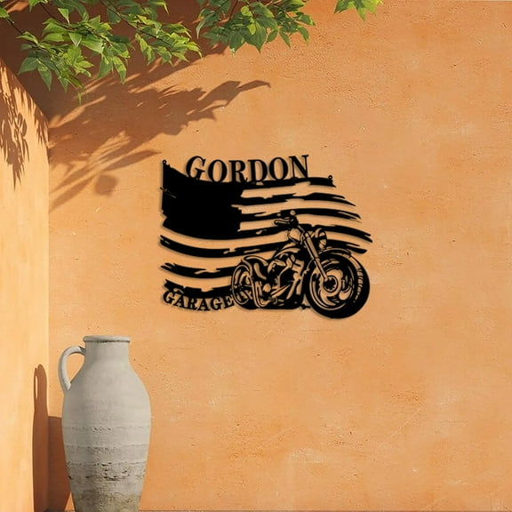 Custom Personalized Motorcycle Metal Sign Custom Name Garage Motor Bike Plaque Metal Wall Art Man Cave Decor Dad's Motorbike