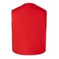 thumbnail image 4 of TOPTIE 5 Pack Button Up Waistcoat Two Pocket Unisex Vest Volunteer Work Vest-Red-XL, 4 of 5