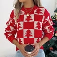 thumbnail image 6 of SCSAlgin Ugly Christmas Sweaters for Women Cute Fuzzy Funny Wintertime and Holiday Parties Knitted Pullover Sweater, 6 of 7