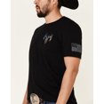 thumbnail image 3 of Buck Wear Honor Respect Remember Tags American Flag Men's Short Sleeve T-Shirt, Black- Large, 3 of 4