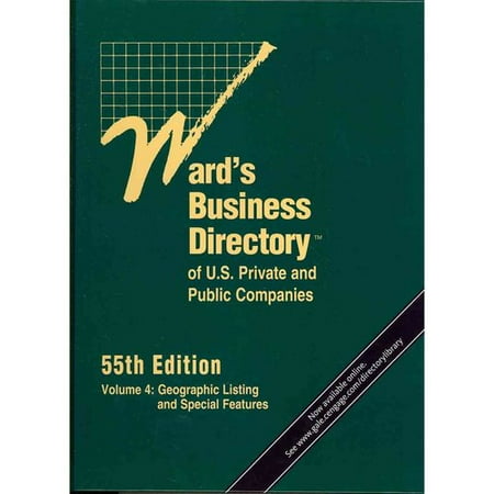 Ward's Business Directory of U.s. Private and Public Companies