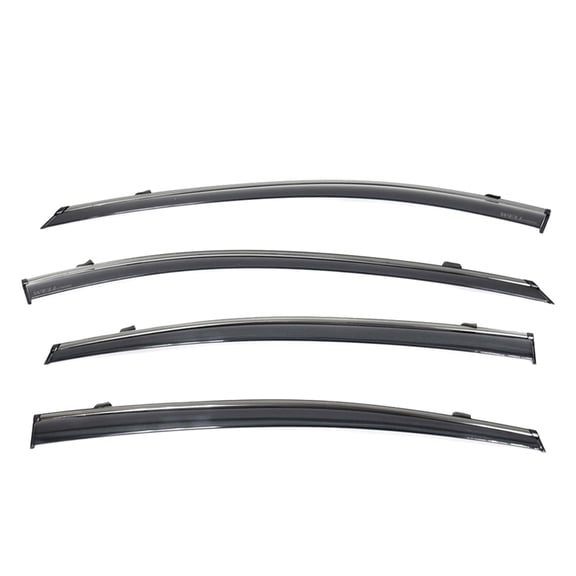 Wellvisors Side Window Visors Wind Deflectors Rain Guard With Black Trim for 2020 2021 2022 2023 2024 Nissan Versa Sedan 3-847NS025