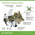 thumbnail image 2 of Temptrol Pressure-Balancing Tub/Shower Valve with VersaFlex™ Integral Diverter and EasyService™ Stops, 2 of 3