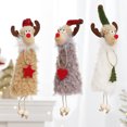 thumbnail image 1 of Colgante de Reno de alce de peluche de Navidad JAMW 3 uds Sencillez, 1 of 5