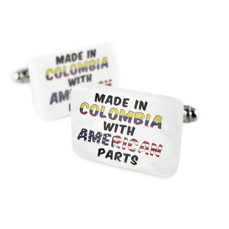Cufflinks American Parts but Made in Colombia Porcelain Ceramic NEONBLOND