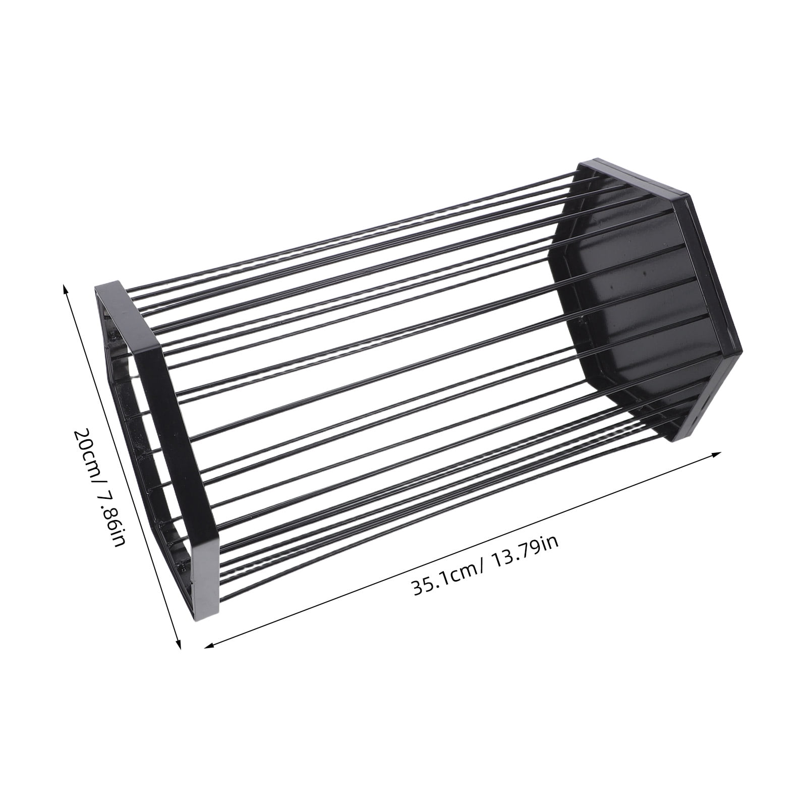 ETHZZLE Black Metal Umbrella Stand Rack for Indoor Entryway with Sturdy Iron Frame and Spacious Storage