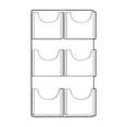 thumbnail image 2 of Six-Pocket Wall Mount Letter Brochure Holder, 2-Pack, 2 of 2