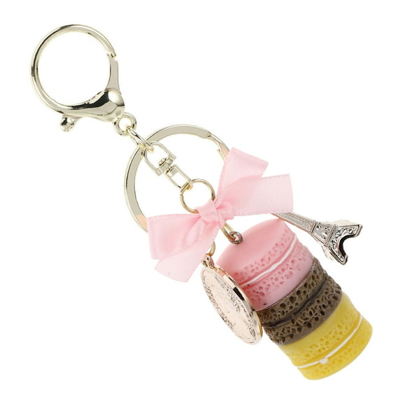 HONITANO 1Set Cute Key Chain Eiffel Tower Keychain Metal Resin for Collectors Fans of Series