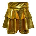 thumbnail image 6 of Gubotare Girls Dance Shorts Girls Summer Casual Shorts Loose Straight Leg Unisex Baggy Casuals Shorts Size 8-9 (Gold,8-9 Years), 6 of 8