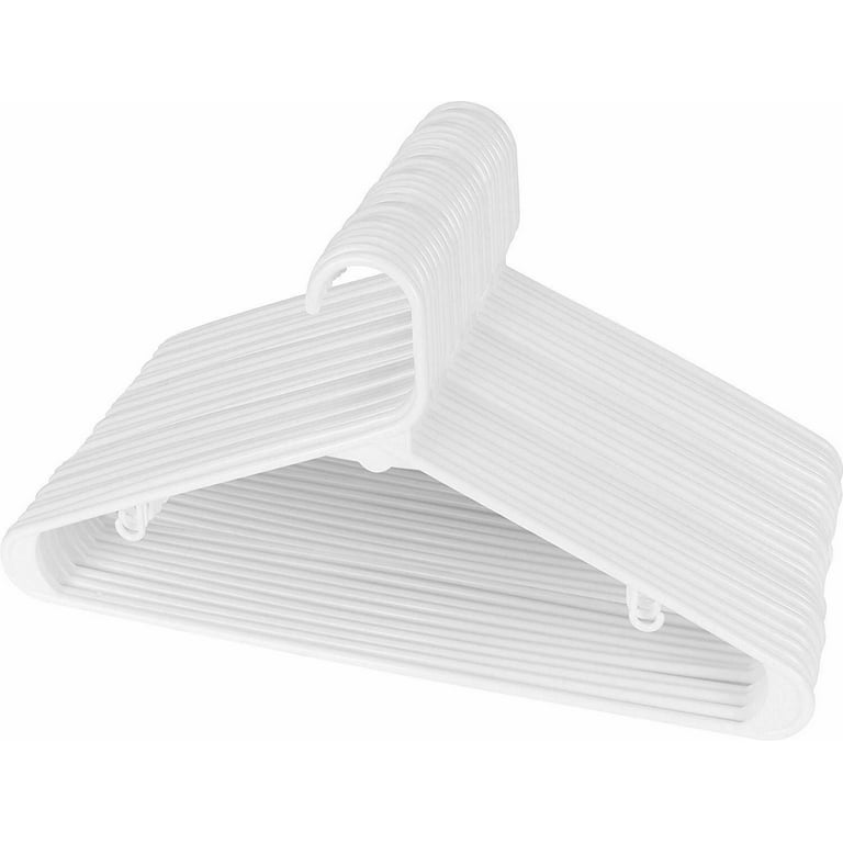 White Plastic Hangers Durable Slim Stylish New in Pack of 30 & 150 Utopia  Home White 