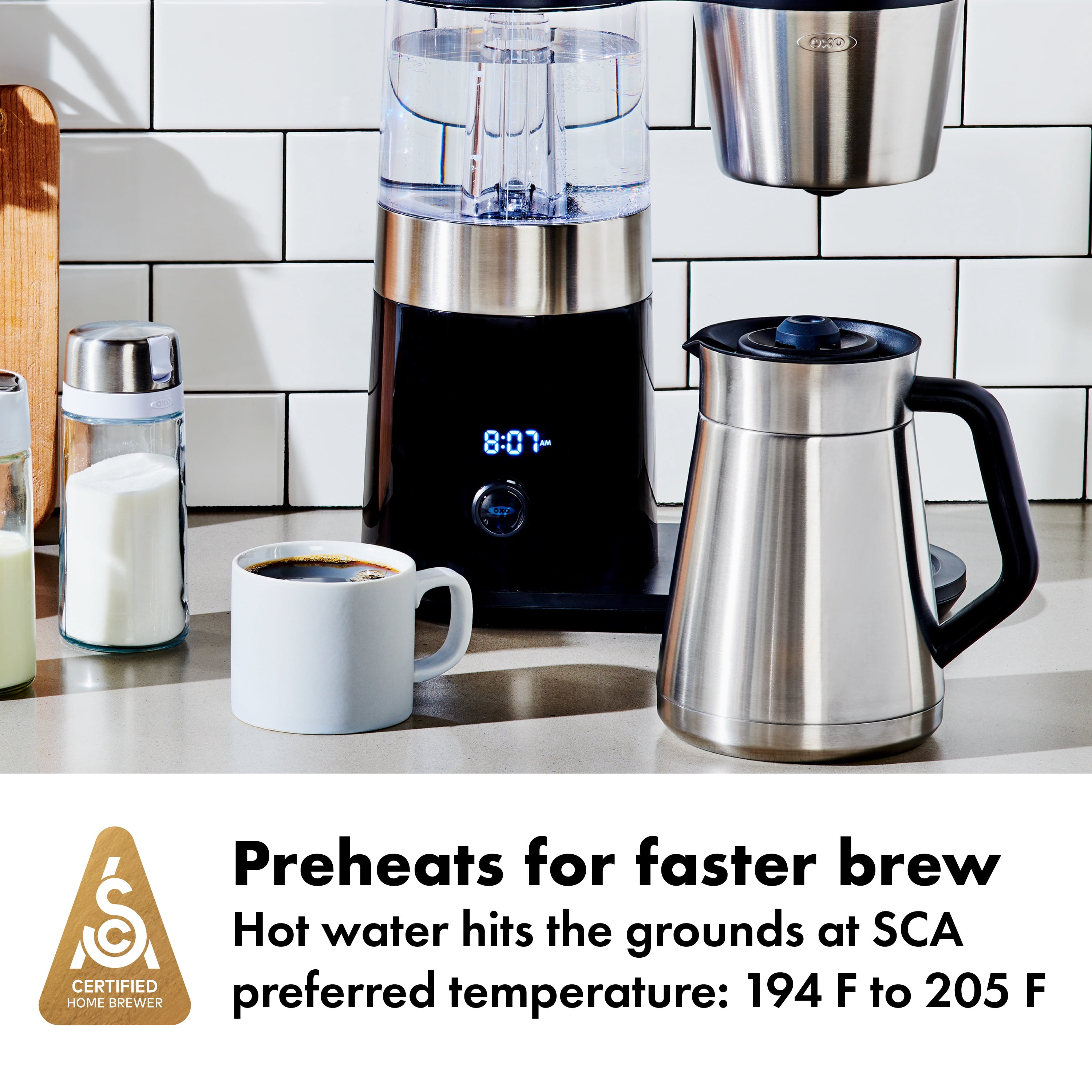 OXO Brew 9-Cup Coffee Maker with Stainless Steel Carafe