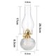 thumbnail image 2 of Lámpara de queroseno de cristal de piña pequeña, lámpara de mantequilla, lámpara larga, lámpara de ambiente interior y exterior, lámpara de mantequilla, portavelas., 2 of 5