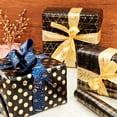 thumbnail image 5 of Jestar Black & Gold Foil Wrapping Paper, Gift Wrap for Birthday, 3 Rolls - 17 x 120 Inch Per Roll, 5 of 7