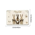 thumbnail image 3 of Easter Door Mat Non Slip Absorbent Floor Rug, Washable Kitchen Mat for Entrance Porch Bathroom Decor, Holiday Themed Indoor Outdoor Carpet for Home(N), 3 of 6