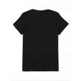 thumbnail image 2 of Women'S Floral Lip Print T-Shirt, Casual Crew Neck, 100% Cotton Knit Fabric, Regular Length, All Seasons, 220gsm - Spring/Summer Fashion Top, 2 of 6