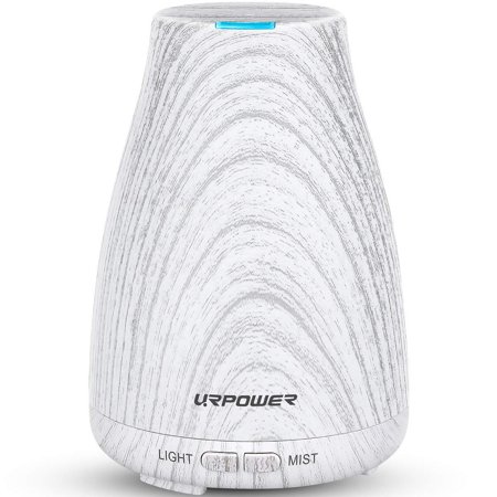 URPOWER Essential Oil Diffuser Mini Wood Grain Cool Mist Humidifier Aromatherapy Diffuser