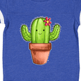 thumbnail image 4 of Inktastic Cute Cactus with Flower Hairpiece Boys or Girls Baby Bodysuit, 4 of 5