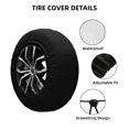 thumbnail image 4 of XMXY Distress Style American Flag Spare Tire Cover, Universal Waterproof Cover for Jeep RV Tire Wheel Protection, 15 inch, 4 of 8