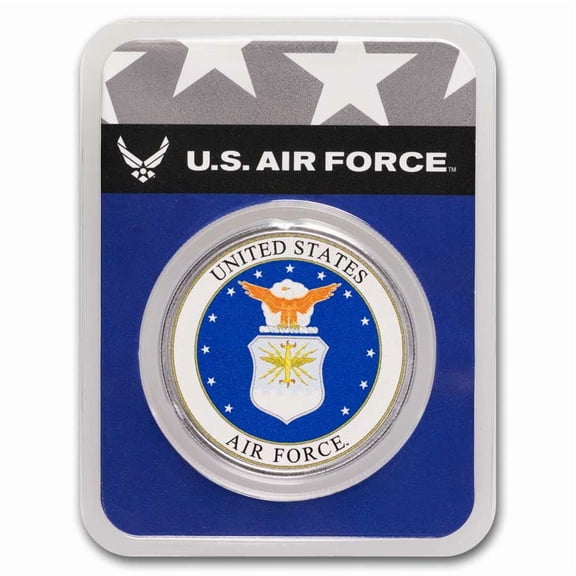 1 oz Silver Colorized Round - U.S. Air Force (In TEP)