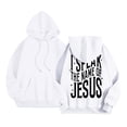 thumbnail image 5 of Christian Hoodies for Women 2025 I Speak The Name Of Jesus Hoodie with Pockets Hooded Sweatshirt Women Pullover, 5 of 6