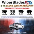 thumbnail image 2 of 2013 Ford F150 F-150 Beam Wiper Blades Wipers w/2yr Warranty (Set of 2), 2 of 5