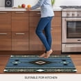 thumbnail image 5 of Blue Southwest Door Mat&nbsp;Indoor Outdoor Entrance,Non Slip Small Rug for Kitchen Bathroom Entryway Rug,Farmhouse Boho Aztec Abstract Geometric Washable Doormat Floor Mat for Office Home 18x30 Inch, 5 of 8