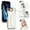 White, variant on Wallet Case Compatible with iPhone 7 Plus / iPhone 8 Plus with Card Holder,RFID Blocking,360°Rotation Finger Ring Stand Leather Cover,Drop Protection with Magnetic Snap Phone Case, Purple