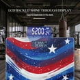 thumbnail image 3 of Bathroom Scale, Highly Accurate Digital Body Scale,Precisely Measures Weight up to 400 lbs-Red And Blue Background With Stars And Stripes Waving In The Wind, 3 of 4