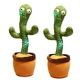 thumbnail image 1 of De muñecos de Cactus eléctricos que cantan y bailan, juguete de peluche de Cactus luminoso para regalo para niños 2 uds. Guardurnaity FN005974-00, 1 of 6