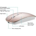 thumbnail image 4 of LINLIN Wireless Mouse,2.4G Slim Rechargeable Wireless Mouse Mice with USB Receiver,3 Adjustable 800/1200/1600 DPI Silent Mouse for PC Laptop Windows, 4 of 9