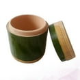 thumbnail image 2 of Natural Bamboo Rice Jar Vintage Tea Jug Bamboo Made Container Eco-friendly Food Storage Jar for Home Restaurant (Outer Diameter：10-11cm, Height: 13cm), 2 of 8