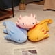 thumbnail image 4 of Colorful Big Axolotl Doll Cute Newt Salamandra Plush Toy Soft Underwater Animal Pink Yellow Grey Blue Children Birthday Gift, 4 of 5