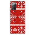 thumbnail image 1 of DistinctInk Clear Shockproof Hybrid Case for Galaxy Note 20 ULTRA (6.9" Screen) - TPU Bumper, Acrylic Back, Tempered Glass Screen Protector - Red White Ugly Christmas Sweater - Christmas All Year, 1 of 3