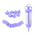 thumbnail image 1 of Houderco Prensa Para Galletas Con Mango Ergonómico Y Accesorios Para Decorar Pasteles Morado, 1 of 8